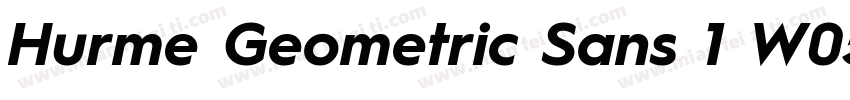 Hurme Geometric Sans 1 W05ThObl字体转换